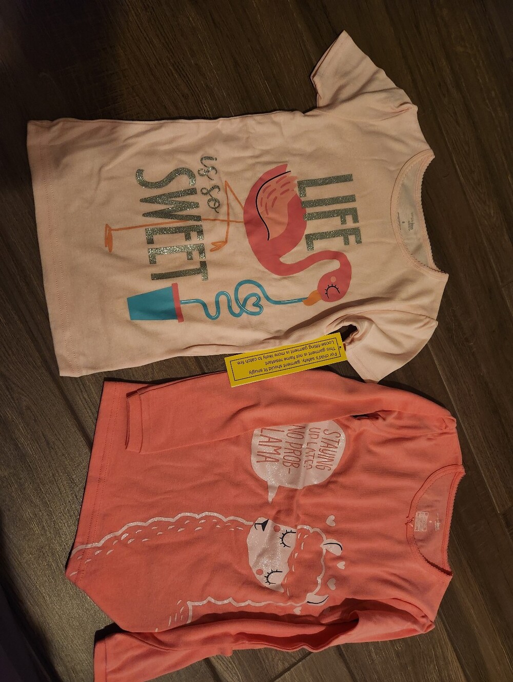 5 PJ Tops Girl   Size 8